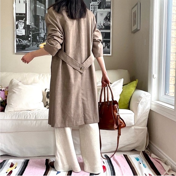 Vintage Spring Coat - Wool Trench - Picture 3 of 9